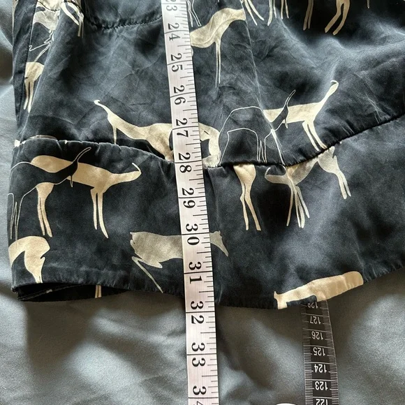 Ulla Johnson Silk Deer Black/ Gold Tunic Mini Dress size 2 EUC - Picture 8 of 8